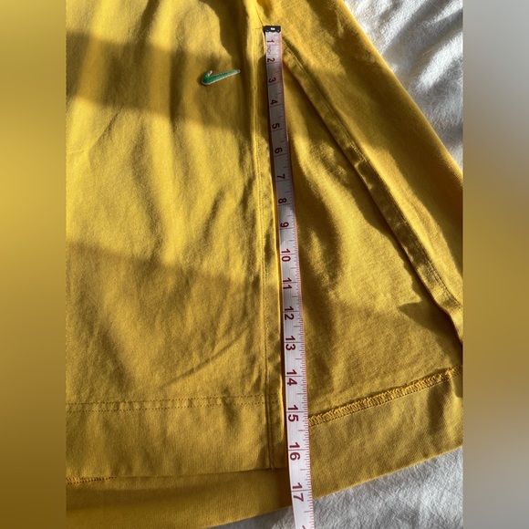 Nike Sportswear Yellow Maxi Skirt Side Slit Sz S Streetwear Colour Block Sporty - Picture 10 of 10
